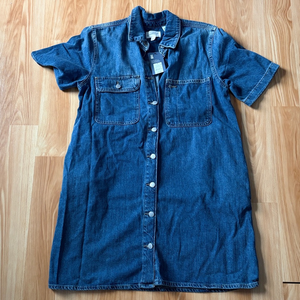 Denim shirt dress